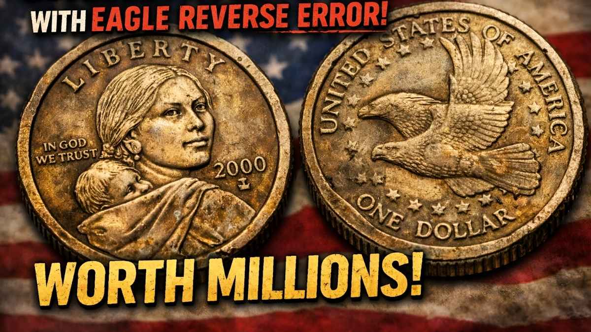 Sacagawea Dollar With Eagle Reverse Error Worth Millions: Rare Coin Collectors’ Guide
